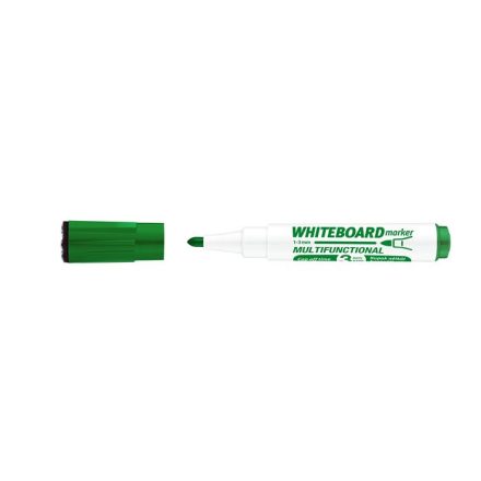 ICO Tábla- és flipchart marker, 1-3 mm, multifunkciós, Markeraser zöld