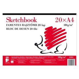 ICO Skiccfüzet, A4, 190 g, ICO "Süni"