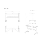 UNIQUE TIM-E állítható magasságú íróasztal 