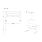 UNIQUE TIM-E állítható magasságú íróasztal 