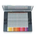 STAEDTLER Akvarell ceruza készlet, fém doboz, STAEDTLER "Karat", 36 különböző szín