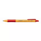 STABILO Golyóstoll készlet, 0,5 mm, nyomógombos, STABILO "Pointball", 4 különböző szín
