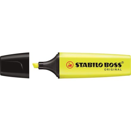 Szövegkiemelő, 2-5 mm, STABILO "BOSS original", sárga