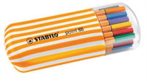   STABILO Tűfilc készlet, 0,4 mm, STABILO "Point 88 Zebrui", 20 különböző szín