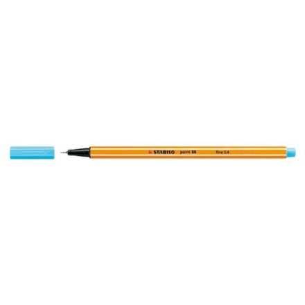 STABILO Tűfilc, 0,4 mm, STABILO "Point 88", azúrkék