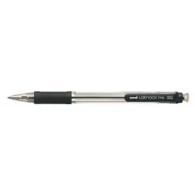   UNI Golyóstoll, 0,4 mm, nyomógombos, SN-101 Laknock Fine, fekete