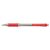 UNI Golyóstoll, 0,4 mm, nyomógombos, SN-101 Laknock Fine, piros
