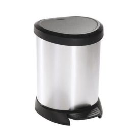 CURVER Pedálos szemetes, fémhatású, 5 l, CURVER