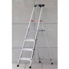 KRAUSE Állólétra, 4 lépcsőfokos, alumínium, KRAUSE "Safety"