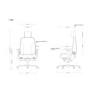 UNIQUE TURBO nagy teherbírású irodai szék