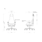 UNIQUE N9 ergonomikus, szövet irodai szék
