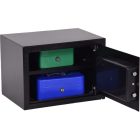 Lemezszekrény, elektronikus zár, 17,3 l, 250x350x250 mm, KINGSAFE "Protect 25 E"