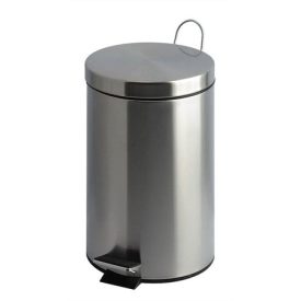 VEPA BINS Pedálos szemetes, fém, 20 l, VEPA BINS, króm