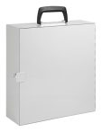   Fém iratrendező tároló doboz, A4,36,5x33x11 cm, WEDO világos szürke