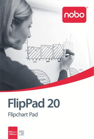 Flipchart papír, 650X955mm, 20 lap, NOBO