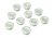 NOBO Erős mágnes, 10 db, 19 mm, "Diamond " táblákhoz, NOBO, fehér