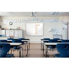 Fehértábla, zománcozott, mágneses, 120x90 cm, alumínium keret, NOBO "Premium Plus"