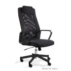 UNIQUE FOX irodai szék - fekete váz, fekete szövet