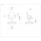 UNIQUE MILLO irodai szék, fekete