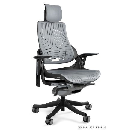 UNIQUE WAU ELASTOMER ergonomikus irodai szék, fekete váz-mangó