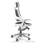UNIQUE WAU FAB ergonomikus irodai szék, fehér váz-fekete szövet