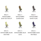 UNIQUE WAU FAB ergonomikus irodai szék, fehér váz-fekete szövet
