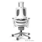 UNIQUE WAU ergonomikus irodai szék, fehér váz-sötétszürke háló