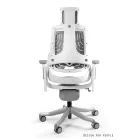 UNIQUE WAU ELASTOMER ergonomikus irodai szék, fehér váz-szürke