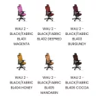 UNIQUE WAU 2 FAB ergonomikus irodai szék, fekete váz-palaszürke szövet