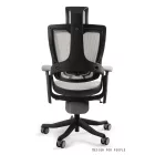 UNIQUE WAU 2 ergonomikus irodai szék, fekete váz-világosszürke háló