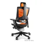 UNIQUE WAU 2 ELASTOMER ergonomikus irodai szék, fekete váz-mango