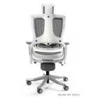 UNIQUE WAU 2 ergonomikus irodai szék, fehér váz-sötétszürke háló