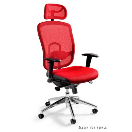 UNIQUE VIP ergonomikus irodai szék, piros