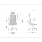 UNIQUE VIP ergonomikus irodai szék, fekete