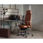 UNIQUE SONOMA vezetői irodai szék, valódi bőr