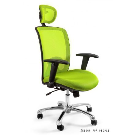 UNIQUE EXPANDER ergonomikus irodai szék, limezöld