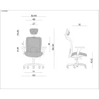 UNIQUE EXPANDER ergonomikus irodai szék, fekete