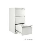 UNIQUE XD-001-3D irattartó szekrény, konténer - fehér