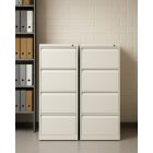 UNIQUE XD-001-3D irattartó szekrény, konténer - fehér