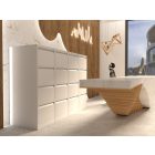 UNIQUE XD-001-3D irattartó szekrény, konténer - fehér