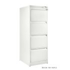 UNIQUE XD-001-4D irattartó szekrény, konténer - fehér