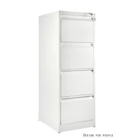 UNIQUE XD-001-4D irattartó szekrény, konténer - fehér