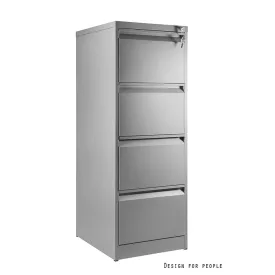 UNIQUE XD-001-4D irattartó szekrény, konténer - szürke