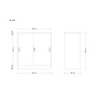 UNIQUE XD-020 fémszekrény, fekete