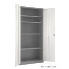 UNIQUE XD-029 irattartó szekrény, szürke-fehér