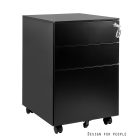 UNIQUE XD-040-3 görgős konténer, fekete