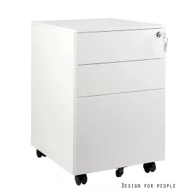 UNIQUE XD-040-3 görgős konténer, fehér