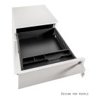 UNIQUE XD-040-3 görgős konténer, fehér