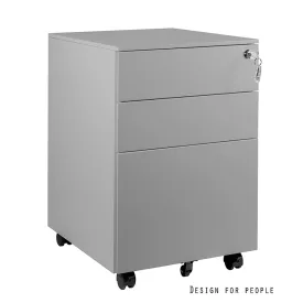 UNIQUE XD-040-3 görgős konténer, szürke