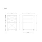 UNIQUE XD-040-3 görgős konténer, szürke